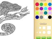 ゲーム子供向けの大人の動物の着色帳オンライン