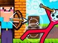 ゲーム新人アーチャー vs 棒人間ゾンビ オンライン