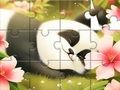 ゲームジグソーパズル: 眠っているパンダ オンライン