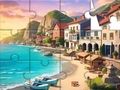 ゲームジグソーパズル: 海辺の街 オンライン