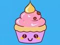 ゲーム塗り絵: カップケーキ オンライン