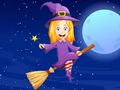 ゲーム塗り絵: ハロウィンの女の子 オンライン