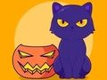ゲーム塗り絵: ハロウィン猫 オンライン