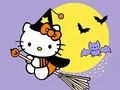 ゲームぬり絵: キティのハロウィン オンライン