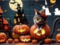 ゲームジグソーパズル: ハロウィン猫 オンライン