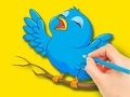 ゲーム塗り絵: 鳥 オンライン