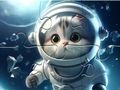 ゲームジグソーパズル: 宇宙飛行士と猫 オンライン