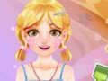 ゲームブロンドのソフィアの頭皮スケーリング オンライン