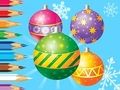 ゲーム塗り絵: クリスマスデコレーションボール オンライン