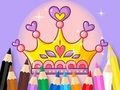 ゲーム塗り絵: プリンセス クラウン オンライン