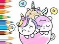 ゲーム塗り絵: 一杯のユニコーン オンライン