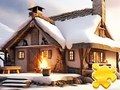 ゲームジグソーパズル: 雪の家 オンライン