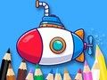 ゲーム塗り絵: 潜水艦 オンライン