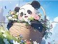 ゲームジグソーパズル: ブランケットパンダ オンライン
