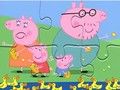 ゲームジグソーパズル: ペッパピッグにアヒルに餌をやる オンライン