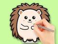 ゲーム塗り絵: かわいいハリネズミ オンライン