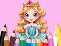 ゲームぬり絵: フラワープリンセス オンライン