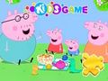 ゲームジグソーパズル: ペッパピッグ ファミリー ピクニック オンライン