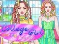 ゲーム女子大生ぬりえドレスアップ オンライン