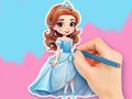 ゲームぬり絵: ちびプリンセス オンライン
