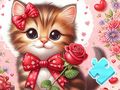 ゲームジグソーパズル: ちょう結び猫 オンライン