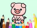 ゲーム塗り絵: かわいいブタ 2 オンライン