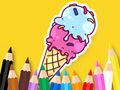 ゲーム塗り絵: クールなアイスクリーム オンライン