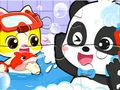 ゲームジグソーパズル: ベビーパンダのシャワータイム オンライン