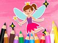 ゲーム塗り絵: 小さなかわいい妖精 オンライン