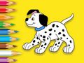 ゲーム塗り絵: かわいい斑点のある犬 オンライン