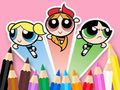 ゲーム塗り絵: パワーパフ ガールズ オンライン