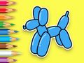 ゲーム塗り絵: 風船の子犬 オンライン