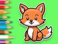 ゲームぬり絵: 赤ちゃんキツネ オンライン