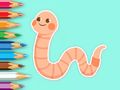 ゲーム塗り絵: かわいい虫 オンライン