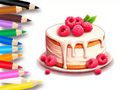 ゲーム塗り絵: ベリーケーキ オンライン