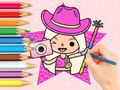 ゲーム塗り絵: トカボカワールド オンライン