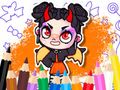 ゲーム塗り絵: アバターワールド かわいい悪魔 オンライン