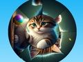 ゲームラウンド ジグソー パズル かわいい子猫と一緒に写真を集めましょう オンライン