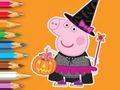 ゲーム塗り絵: ペッパピッグ ハロウィン オンライン