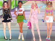 ゲーム女子大生チームのファッション変身 オンライン