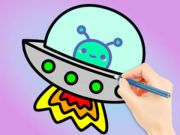 ゲーム塗り絵: ギャラクシーワンダー オンライン