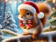 ゲームかわいいクリスマスの動物のジグソー オンライン