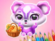 ゲームぬり絵: ふわふわピクニック オンライン