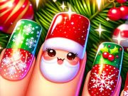 ゲームメリークリスマスネイルデザイン オンライン