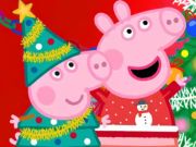 ゲームジグソーパズル: ペッパピッグのクリスマスの準備 オンライン