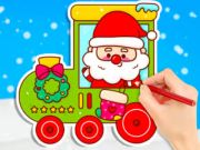 ゲーム塗り絵: クリスマストレイン オンライン