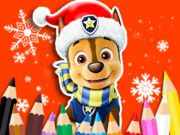 ゲーム塗り絵：Paw Patrol Christmas オンライン