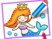 ゲーム幼児の絵：人魚 オンライン