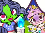 ゲームジグソーパズル：エルファバとグリンダ オンライン