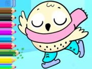 ゲーム塗り絵：氷の上 オンライン